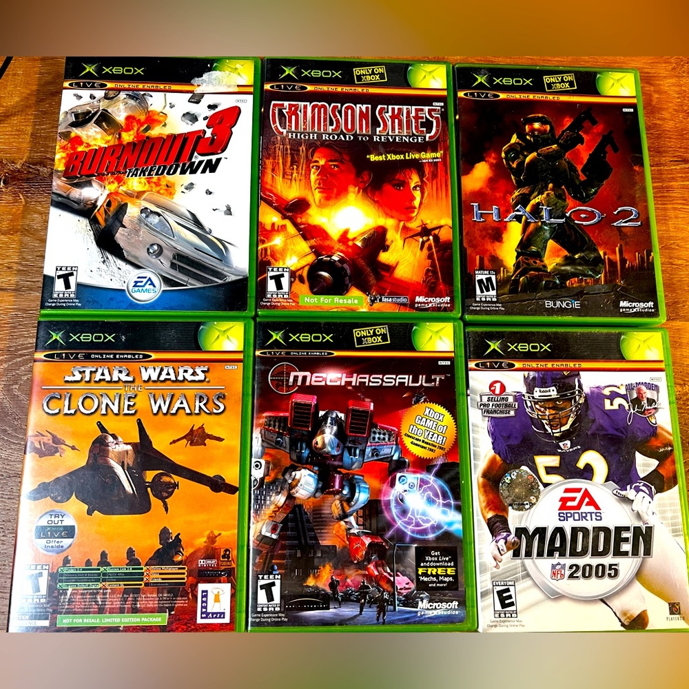 6 Original Xbox Games